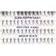 ריסים בודדים - knot free medium black ריסים בודדים - knot free medium black